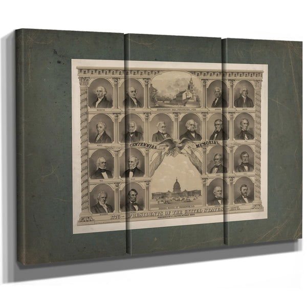 1776 Presidents of the United States 1876 1874 — Framed Wall Art Room View | Bella Frye