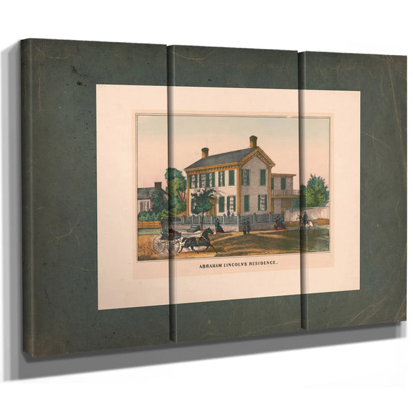 Abraham Lincolns Residence 19th Century — Framed Wall Art Room View | Bella Frye