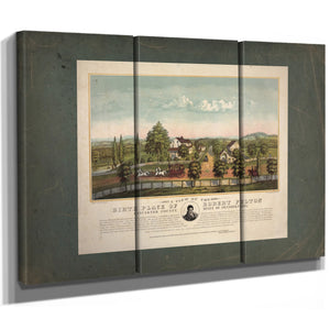 a View of the Birth Place of Robert Fulton Lancaster County State of Pennsylv — Framed Wall Art Room View | Bella Frye