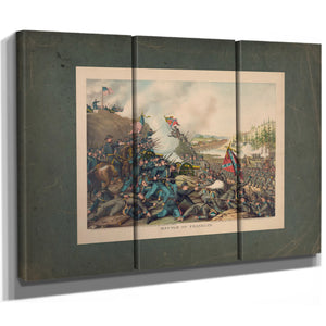 Battle of Franklin November 3 1864 Union Gen Schofield Conf Gen Hood 1891 — Framed Wall Art Room View | Bella Frye