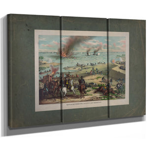 Battle Between the Monitor and Merrimacfought March 9th 1862 at Hampton Road — Framed Wall Art Room View | Bella Frye