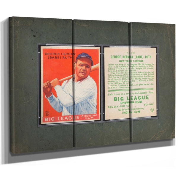 Goudey Babe Ruth 149 5aa73 — Framed Wall Art Room View | Bella Frye