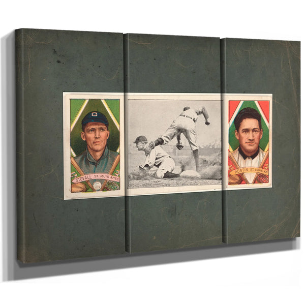 Geo T Stovalljames Austin St Louis Browns Baseball Card Portrait — Framed Wall Art Room View | Bella Frye