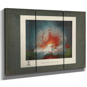 Explosion of the Maine 1898 — Framed Wall Art Room View | Bella Frye