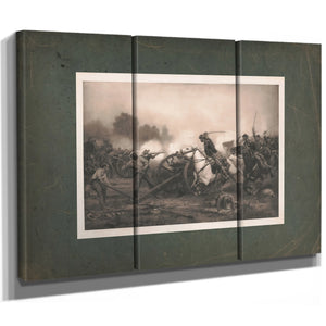 Charging the Guns 1891 — Framed Wall Art Room View | Bella Frye