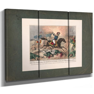 Gallant Charge of the Kentuckians at the Battle of Buena Vista Feby 23nd 184 — Framed Wall Art Room View | Bella Frye