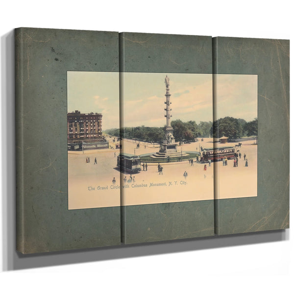 Columbus Circle Gilded Age Crossroads at the Edge of Central Park — Framed Wall Art Room View | Bella Frye
