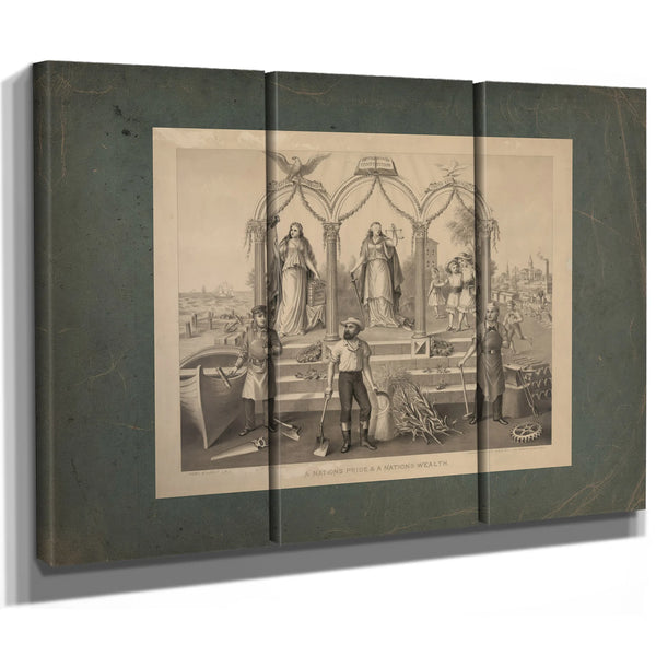 a Nations Pride a Nations Wealth 1884 — Framed Wall Art Room View | Bella Frye