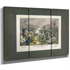 Battle of Buena Vista Fought Feby 23rd 1847 in Which the American Army Under — Framed Wall Art Room View | Bella Frye