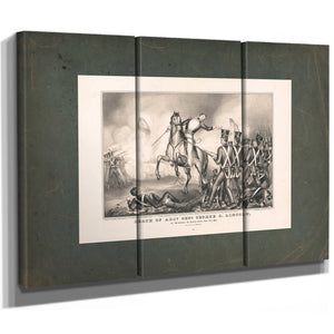 Death of Adjutant General George S Lincoln 1847 — Framed Wall Art Room View | Bella Frye