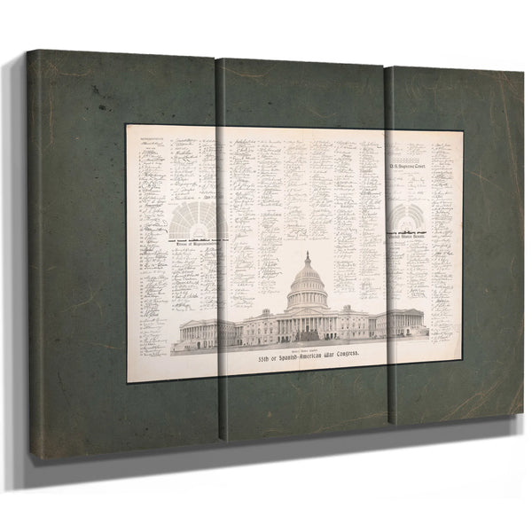 55th or Spanish American War Congress 1899 — Framed Wall Art Room View | Bella Frye