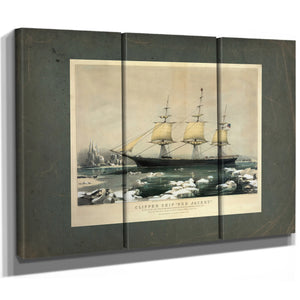 Clipper Ship Red Jacket_ in the Ice Off Cape Horn on Her Passage From Austra — Framed Wall Art Room View | Bella Frye
