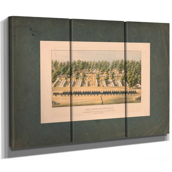 Camp Belger Baltimore Md 37th Regiment Nys National Guard Col Charles Roome — Framed Wall Art Room View | Bella Frye