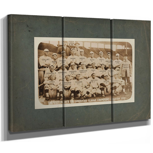 Boston Red Sox With Rookie Babe Ruth — Framed Wall Art Room View | Bella Frye