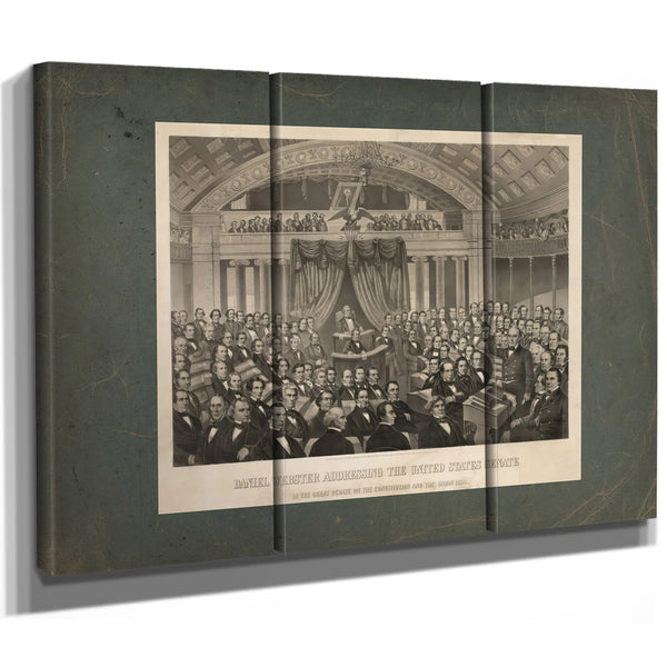 Daniel Webster Addressing the United States Senate in the Great Debate of Th — Framed Wall Art Room View | Bella Frye