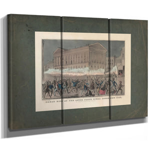 Great Riot at the Astor Place Opera House New York on Thursday Evening May 1 — Framed Wall Art Room View | Bella Frye