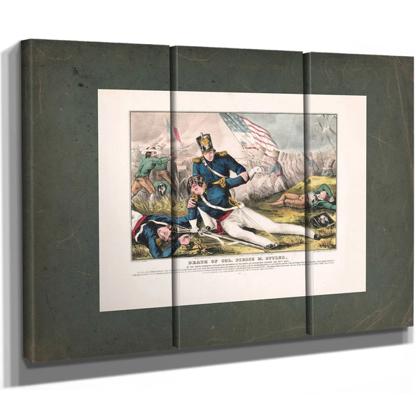 Death of Colonel Pierce M Butler of the South Carolina Palmetto Regiment at — Framed Wall Art Room View | Bella Frye