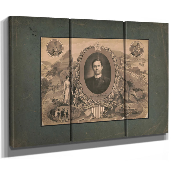 John Mitchell the Miners Champion 193 — Framed Wall Art Room View | Bella Frye