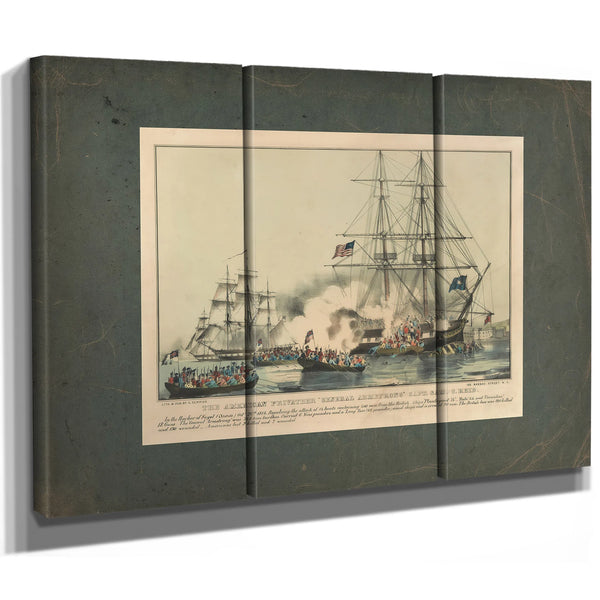 American Privateer General Armstrong Capt Sam C Reid — Framed Wall Art Room View | Bella Frye