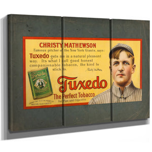 Christy Mathewson Tuxedo Tobacco Trolley Car Advertising Sign 2 — Framed Wall Art Room View | Bella Frye