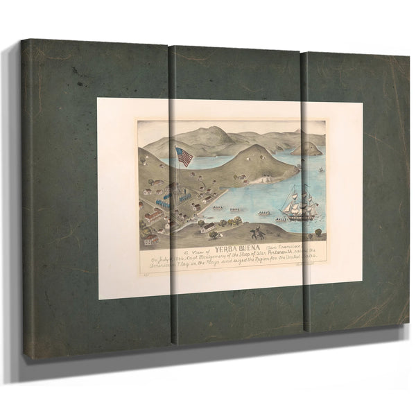 a View of Yerba Buena San Francisco on July 9 1846 1933 — Framed Wall Art Room View | Bella Frye