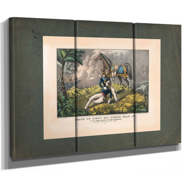 Death of Lieut Col Henry Clay Jr of the Second Regiment Kentucky Volunteers — Framed Wall Art Room View | Bella Frye