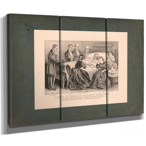 Death of the Hon Andrew Johnson Us Senator From Tennessee and Ex President O — Framed Wall Art Room View | Bella Frye