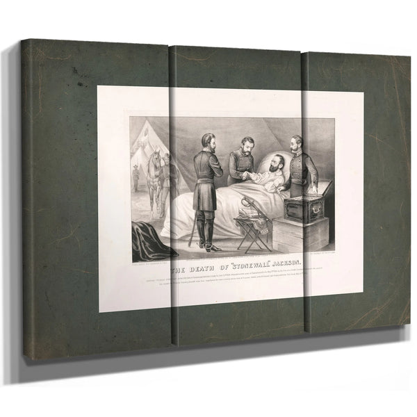 Death of Stonewall Jackson 1872 — Framed Wall Art Room View | Bella Frye