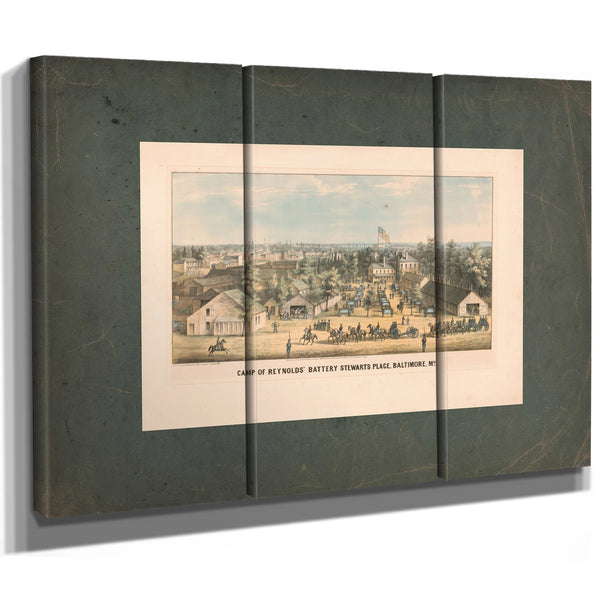 Camp of Reynolds Battery Stewarts Place Baltimore Md 1862 — Framed Wall Art Room View | Bella Frye