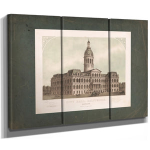 City Hall Baltimore Maryland 1871 — Framed Wall Art Room View | Bella Frye