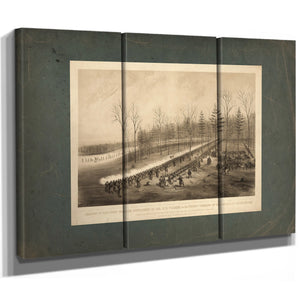 Charge of the First Brigade Commanded by Col Mb Walker on the Friday Evening — Framed Wall Art Room View | Bella Frye
