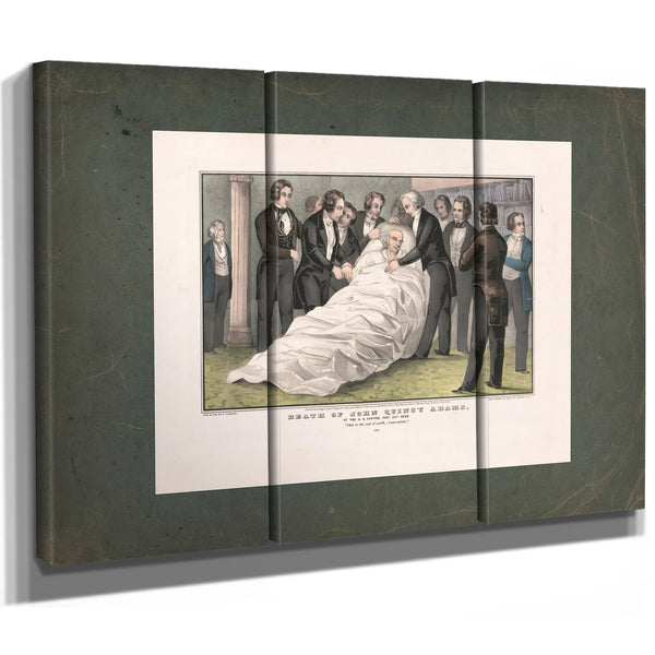 Death of John Quincy Adams at the Us Capitol Feby 23d 1848 1848 — Framed Wall Art Room View | Bella Frye