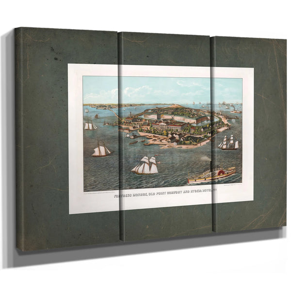 Fortress Monroe Old Point Comfort and Hygeia Hotel Va 1861 — Framed Wall Art Room View | Bella Frye