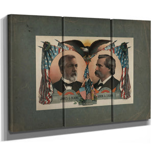for President James G Blaine for Vice President John a Logan 1884 — Framed Wall Art Room View | Bella Frye