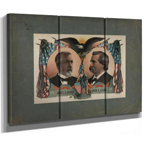 for President James G Blaine for Vice President John a Logan 1884 — Framed Wall Art Room View | Bella Frye
