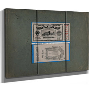 Ticket to the 1926 Army Navy Game 2 6438a1 — Framed Wall Art Room View | Bella Frye