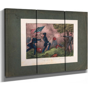 Death of Col Edward D Baker_ at the Battle of Balls Bluff Near Leesburg Va O — Framed Wall Art Room View | Bella Frye