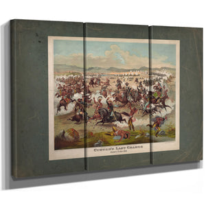 Custers Last Charge 1876 — Framed Wall Art Room View | Bella Frye