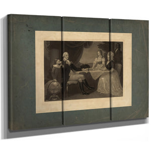 George Washington Parke Custis George Washington Eleanor Parke Custis Martha — Framed Wall Art Room View | Bella Frye
