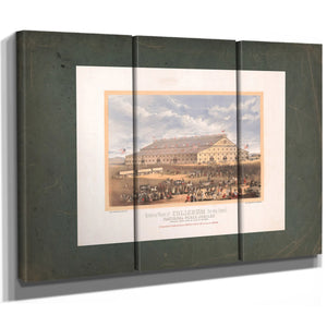 Exterior View of Coliseum for the Grand National Peace Jubilee Boston Mass J — Framed Wall Art Room View | Bella Frye