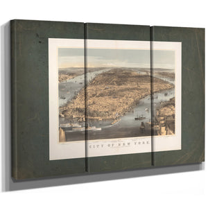 City of New York 1856 — Framed Wall Art Room View | Bella Frye