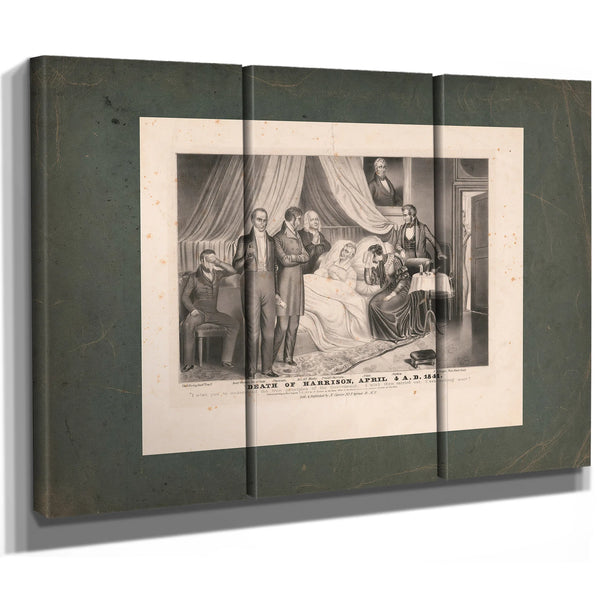 Death of Death of Harrison April 4 1841 1841 — Framed Wall Art Room View | Bella Frye