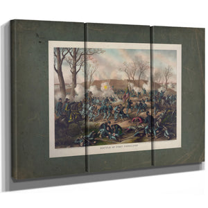 Battle of Fort Donelsoncapture of Generals Sb Buckner and His Army February — Framed Wall Art Room View | Bella Frye