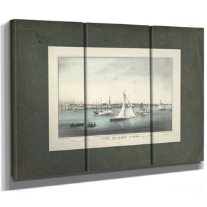 City of New York From Jersey City 1849 — Framed Wall Art Room View | Bella Frye