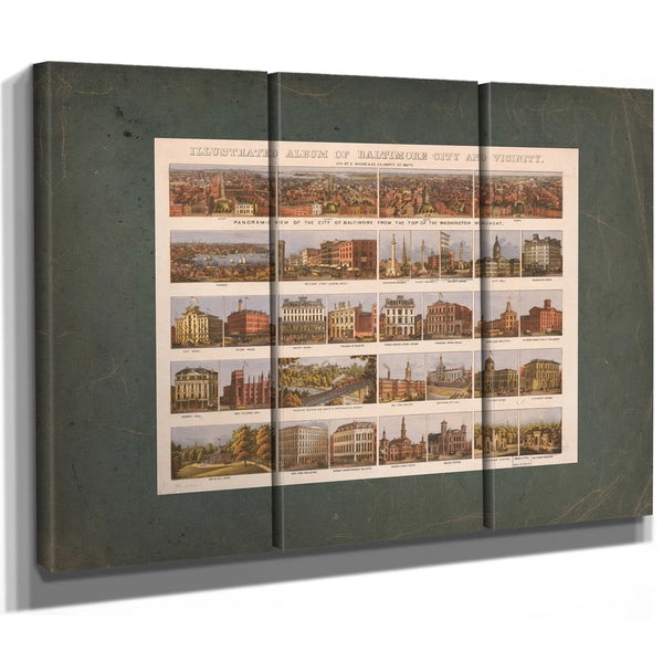 Illustrated Album of Baltimore City and Vicinity 1872 — Framed Wall Art Room View | Bella Frye