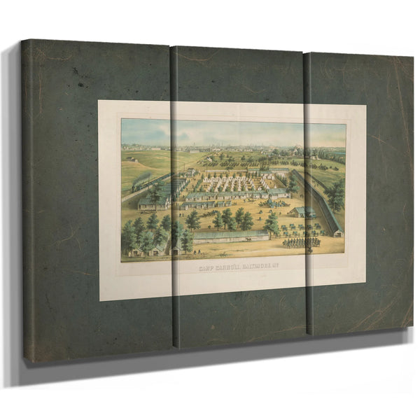 Camp Carroll Baltimore Md 1862 — Framed Wall Art Room View | Bella Frye