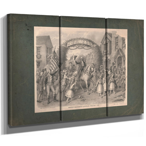 George Washington Entering Trenton 1789 197 — Framed Wall Art Room View | Bella Frye