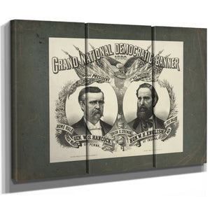 Grand National Democratic Banner_ 188 188 — Framed Wall Art Room View | Bella Frye