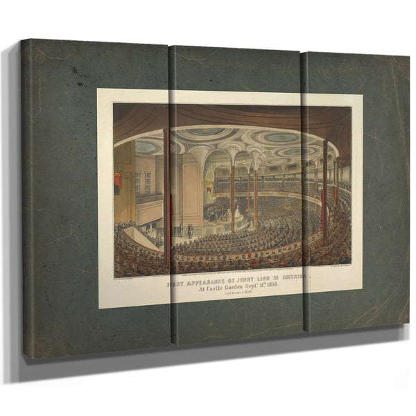 First Appearance of Jenny Lind in America at Castle Garden Septr 11th 185 T — Framed Wall Art Room View | Bella Frye