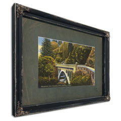 Shepperd's Dell Columbia River Highway Oregon'1, Ebony frame — vintage framed wall art by Bella Frye